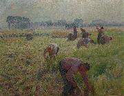 Emile Claus Flax harvesting oil painting reproduction
